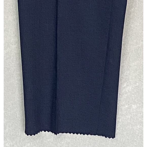 Boss Men's 38x33 Slim Fit Dress Pants Dark Blue Wool Blend Raw Hem Stretch NEW - Picture 5 of 12